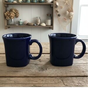 Square Mug cobalt blue FIESTAWARE FIESTA WARE 13oz Set of 2